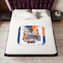 Load image into Gallery viewer, Custom Senior Year Sherpa Blanket – Photo, Name & Class of 2026 School Spirit
