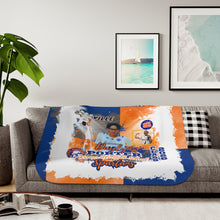Load image into Gallery viewer, Custom Senior Year Sherpa Blanket – Photo, Name & Class of 2026 School Spirit