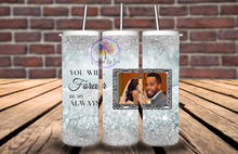 Load image into Gallery viewer, Glitter Photo Memorial Tumbler