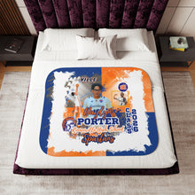 Load image into Gallery viewer, Custom Senior Year Sherpa Blanket – Photo, Name &amp; Class of 2026 School Spirit
