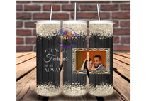 Load image into Gallery viewer, Glitter Photo Memorial Tumbler
